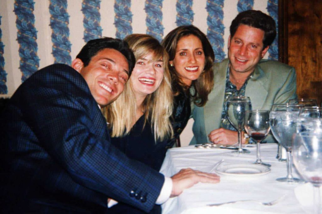 Denise Lombardo with Jordan Belfort on a dinner with friends