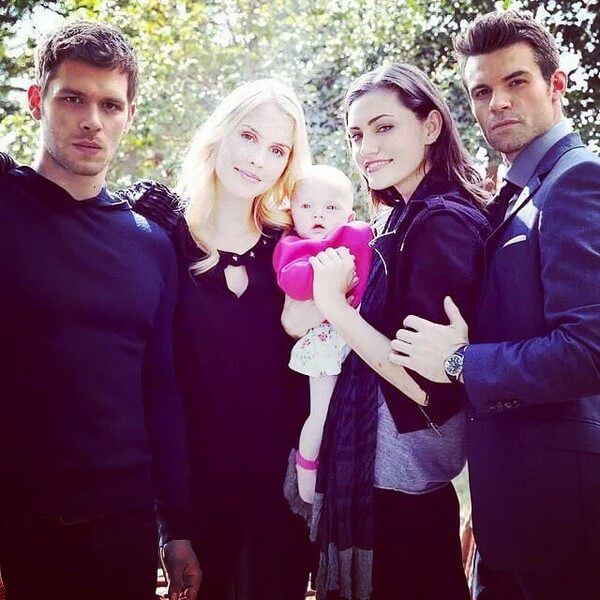 Daniel Gillies Brought his Daughter Charlotte and his Wife Rachel on set of The Vampires Dairies to meet his co-star